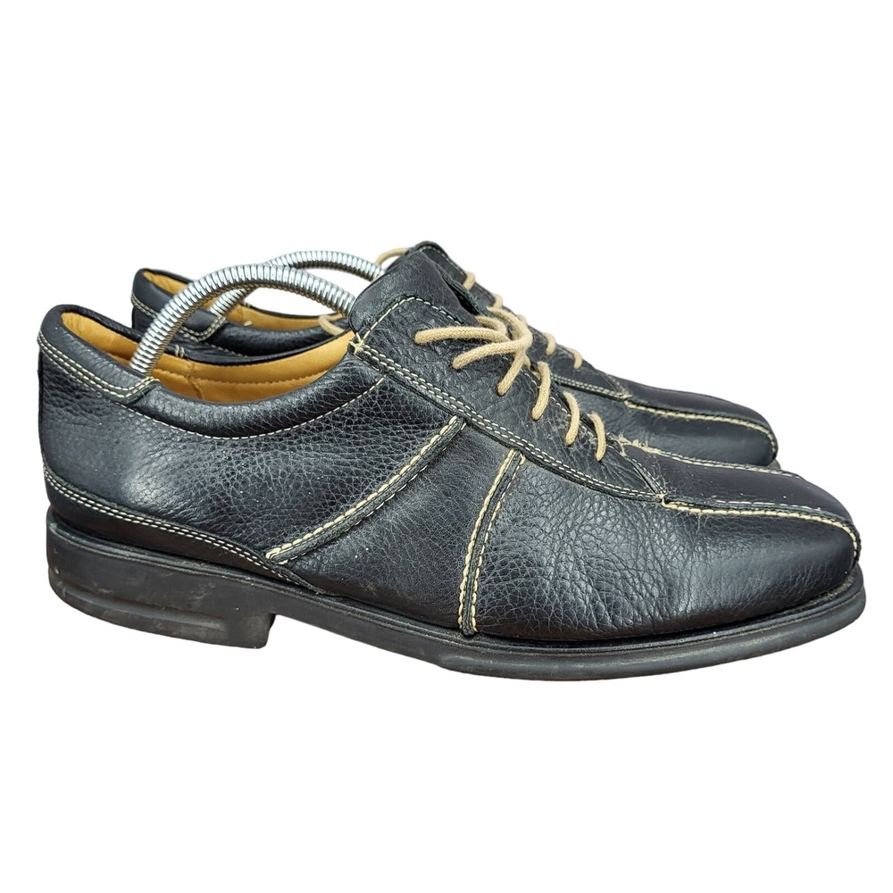 Sandro Oxford Shoes Mens  11.5 Dark‎ Brown Leather Square Toe Comfort Brazil